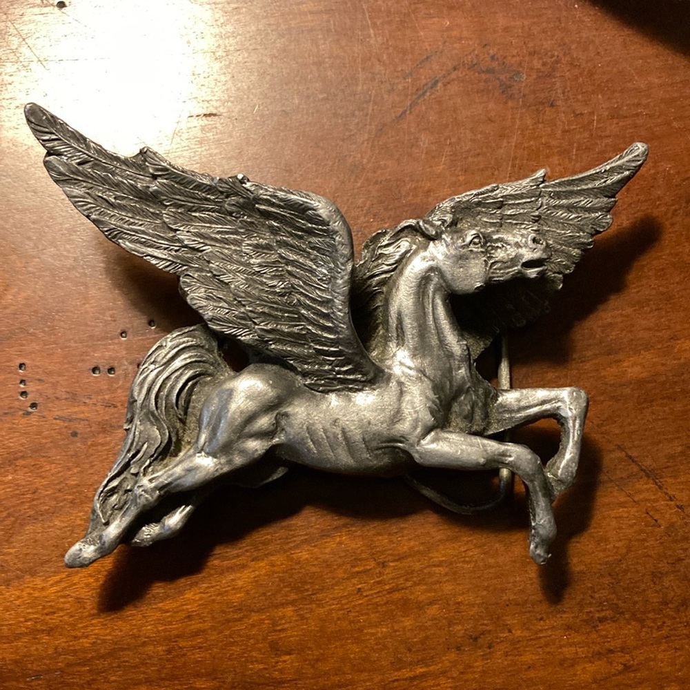 Vintage 1981 Pegasus Belt Buckle Bergamot Brass Works